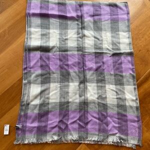 Talbots Lavender and Gray Scarf